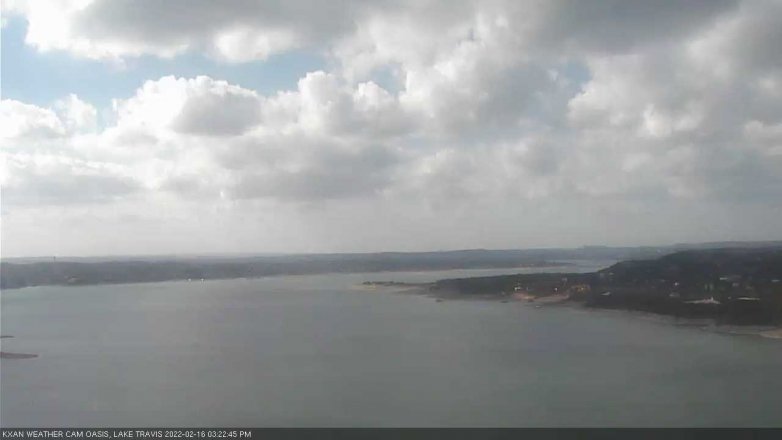 Lake Travis webcam, February 16, 2022 3:25 PM CT