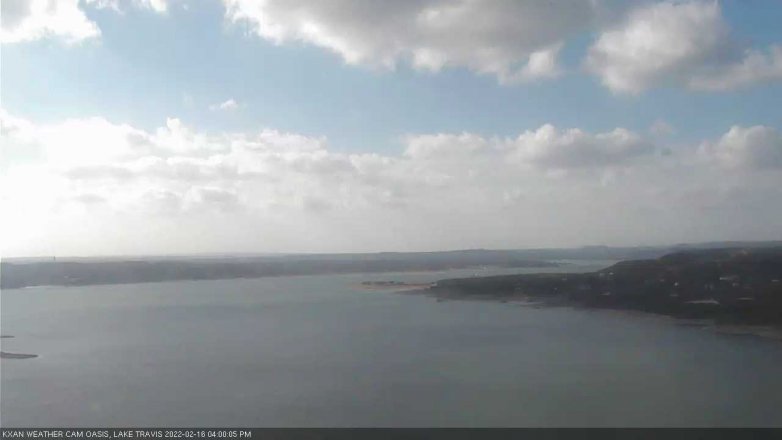 Lake Travis webcam, February 16, 2022 4:00 PM CT
