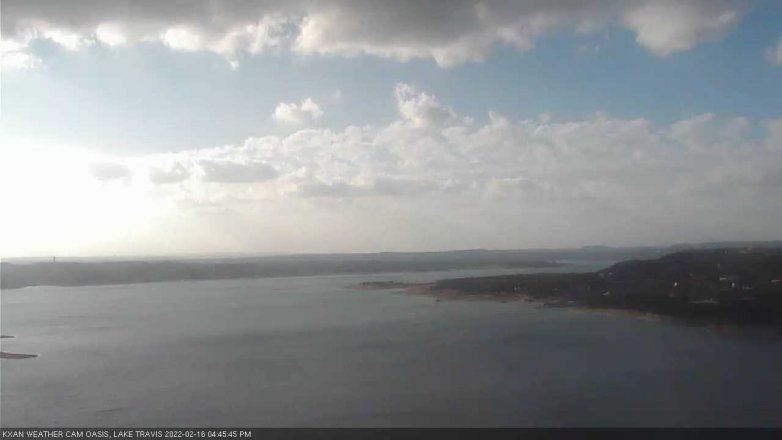Lake Travis webcam, February 16, 2022 4:45 PM CT