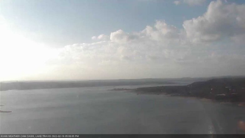 Lake Travis webcam, February 16, 2022 5:00 PM CT