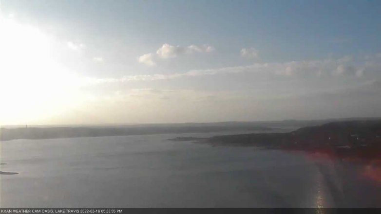 Lake Travis webcam, February 16, 2022 5:25 PM CT