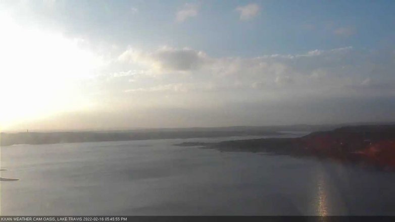 Lake Travis webcam, February 16, 2022 5:45 PM CT