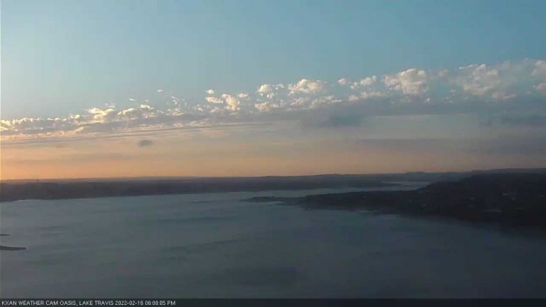 Lake Travis webcam, February 16, 2022 6:00 PM CT