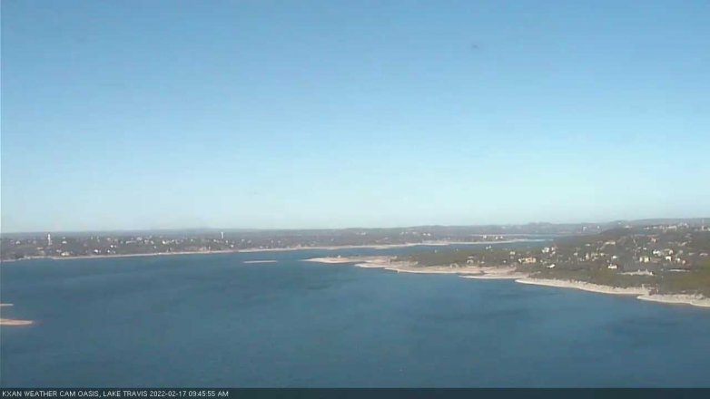 Lake Travis webcam, February 17, 2022 9:45 AM CT