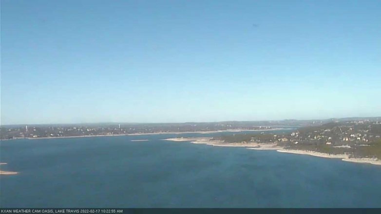 Lake Travis webcam, February 17, 2022 10:25 AM CT