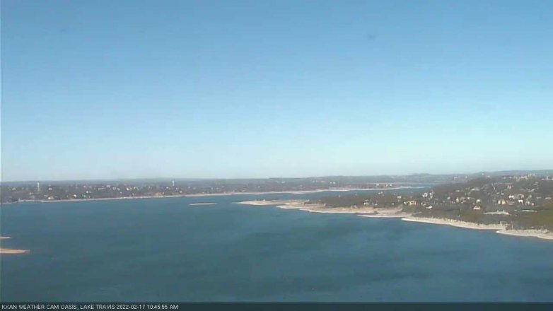 Lake Travis webcam, February 17, 2022 10:45 AM CT
