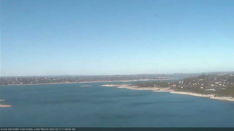 Lake Travis webcam, February 17, 2022 11:00 AM CT