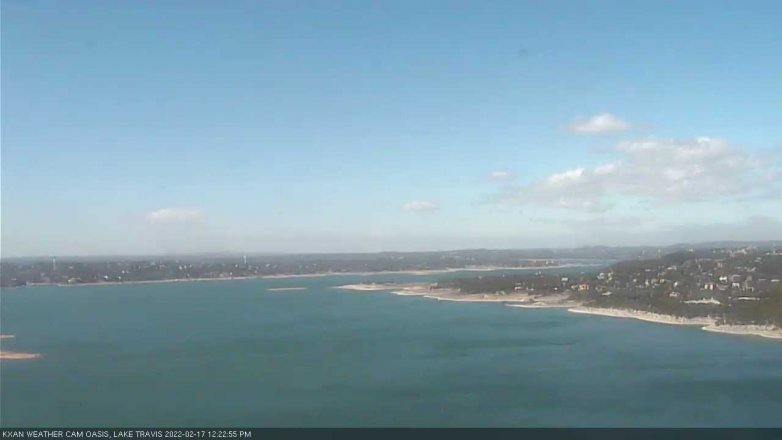 Lake Travis webcam, February 17, 2022 12:25 PM CT
