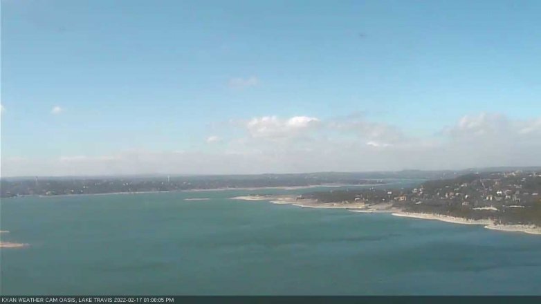 Lake Travis webcam, February 17, 2022 1:00 PM CT