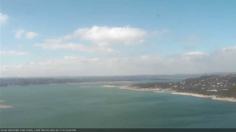 Lake Travis webcam, February 17, 2022 1:25 PM CT