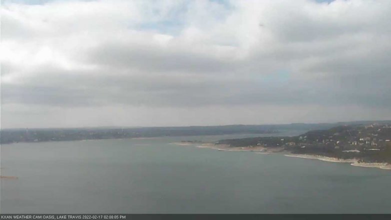Lake Travis webcam, February 17, 2022 2:00 PM CT
