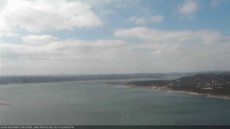Lake Travis webcam, February 17, 2022 2:45 PM CT