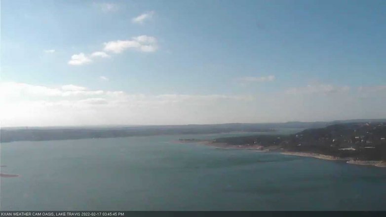 Lake Travis webcam, February 17, 2022 3:45 PM CT