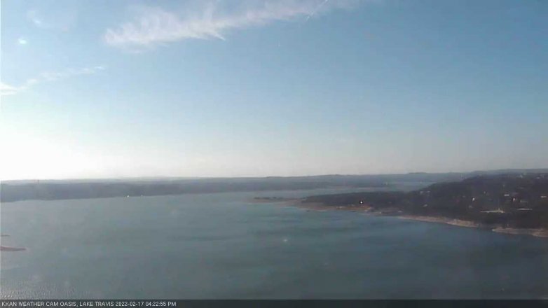 Lake Travis webcam, February 17, 2022 4:25 PM CT
