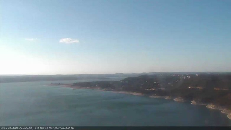 Lake Travis webcam, February 17, 2022 4:45 PM CT