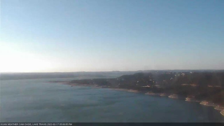 Lake Travis webcam, February 17, 2022 5:00 PM CT