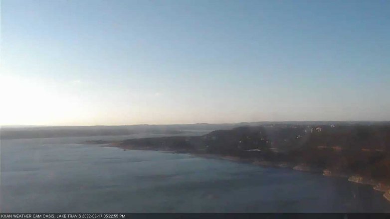 Lake Travis webcam, February 17, 2022 5:25 PM CT