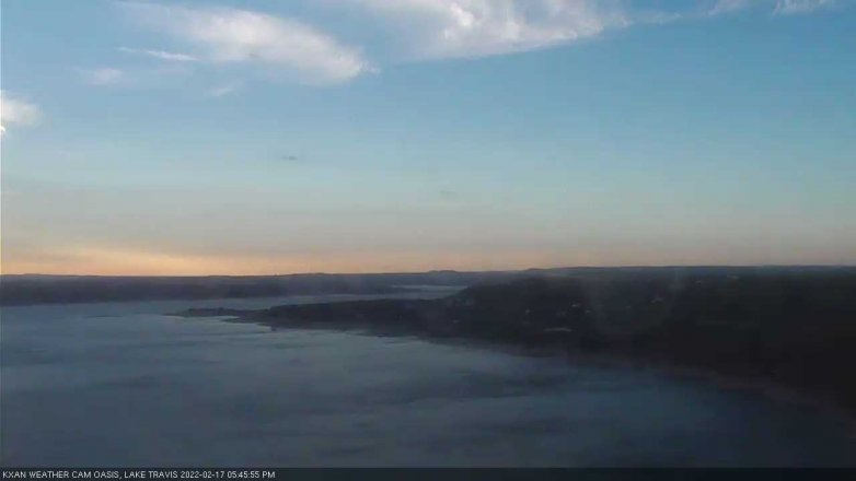 Lake Travis webcam, February 17, 2022 5:45 PM CT