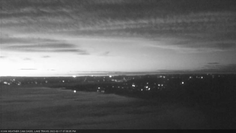 Lake Travis webcam, February 17, 2022 7:00 PM CT