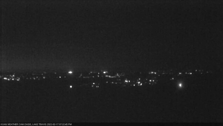 Lake Travis webcam, February 17, 2022 7:25 PM CT