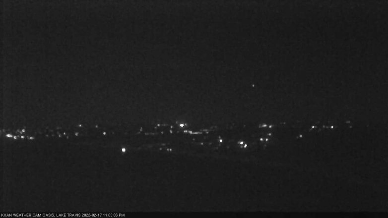 Lake Travis webcam, February 17, 2022 11:00 PM CT