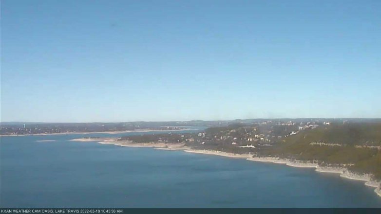 Lake Travis webcam, February 18, 2022 10:45 AM CT