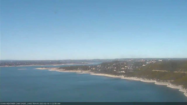 Lake Travis webcam, February 18, 2022 11:25 AM CT