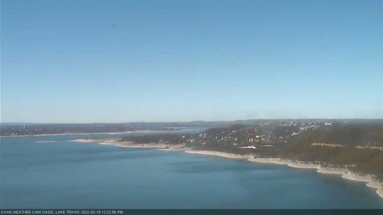 Lake Travis webcam, February 18, 2022 12:25 PM CT