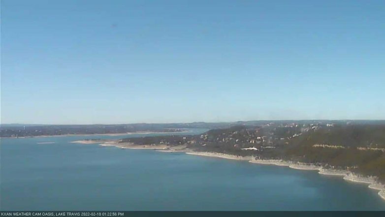 Lake Travis webcam, February 18, 2022 1:25 PM CT