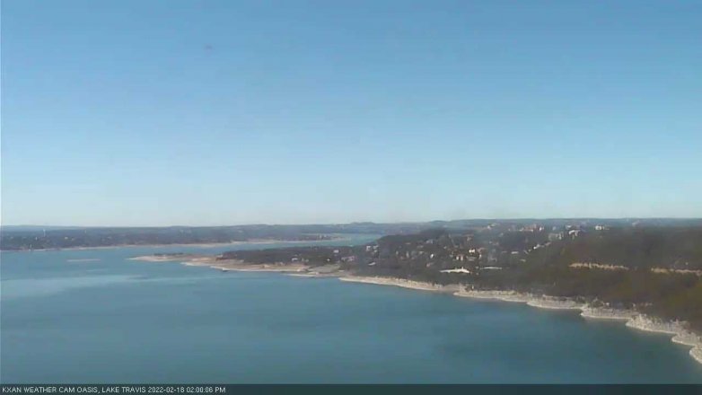 Lake Travis webcam, February 18, 2022 2:00 PM CT