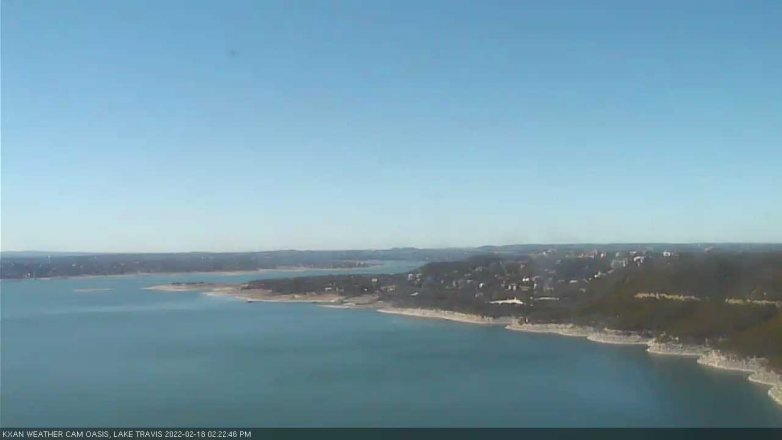 Lake Travis webcam, February 18, 2022 2:25 PM CT