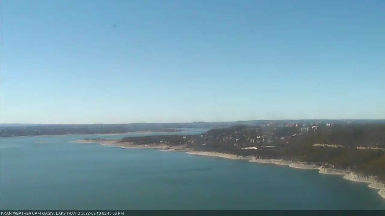 Lake Travis webcam, February 18, 2022 2:45 PM CT