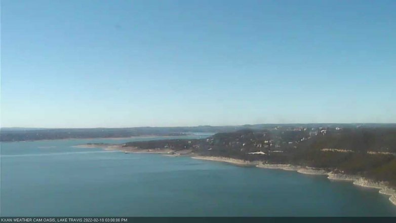 Lake Travis webcam, February 18, 2022 3:00 PM CT