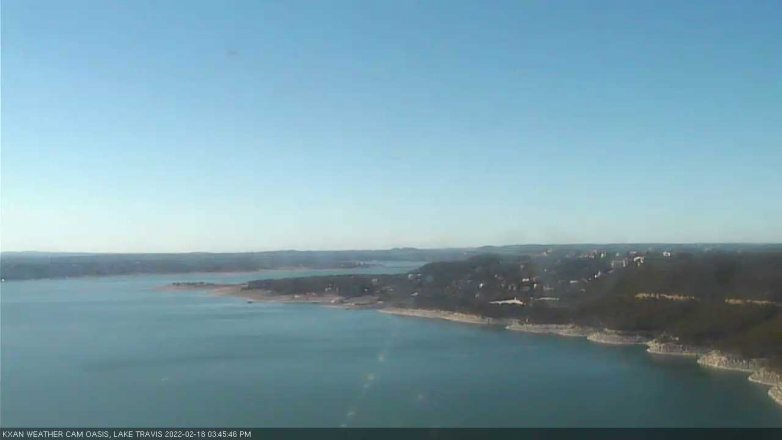 Lake Travis webcam, February 18, 2022 3:45 PM CT