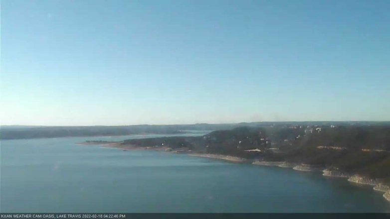 Lake Travis webcam, February 18, 2022 4:25 PM CT