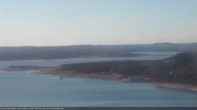 Lake Travis webcam, February 18, 2022 5:00 PM CT