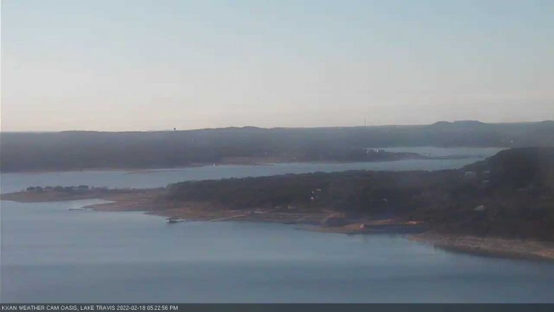 Lake Travis webcam, February 18, 2022 5:25 PM CT