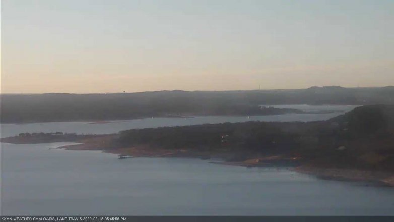 Lake Travis webcam, February 18, 2022 5:45 PM CT