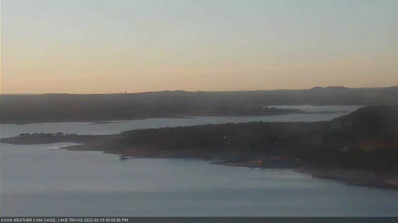 Lake Travis webcam, February 18, 2022 6:00 PM CT