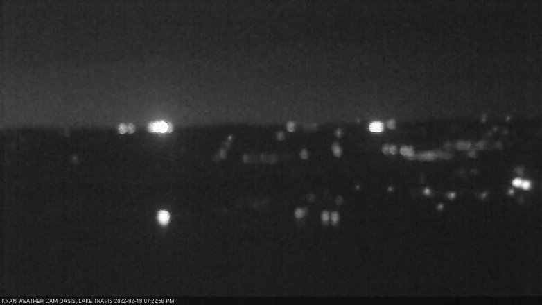 Lake Travis webcam, February 18, 2022 7:25 PM CT