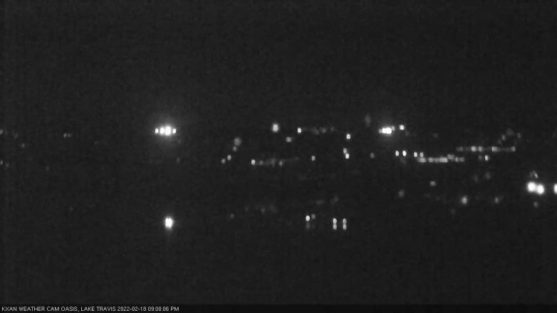 Lake Travis webcam, February 18, 2022 9:00 PM CT