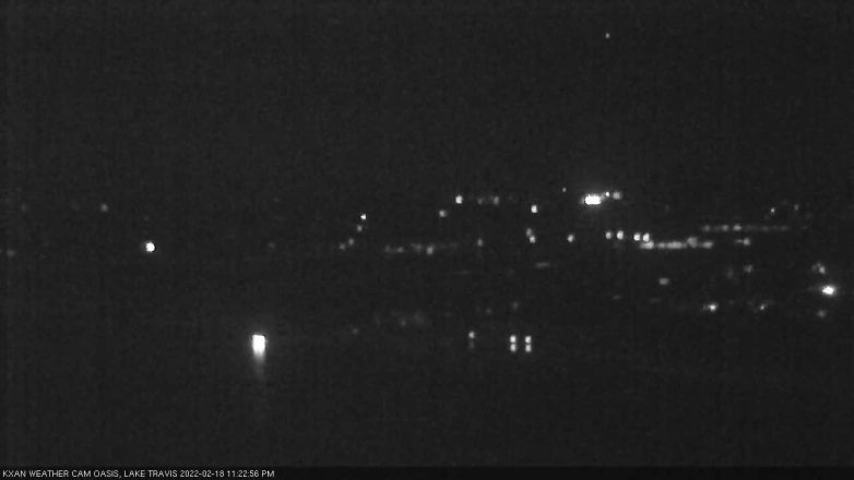 Lake Travis webcam, February 18, 2022 11:25 PM CT