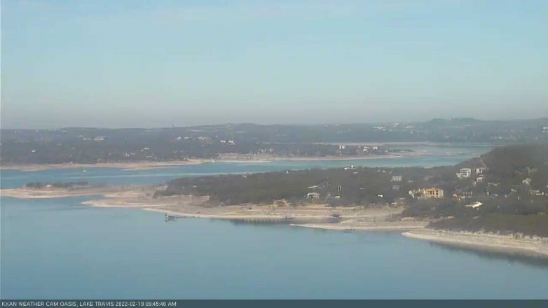 Lake Travis webcam, February 19, 2022 9:45 AM CT