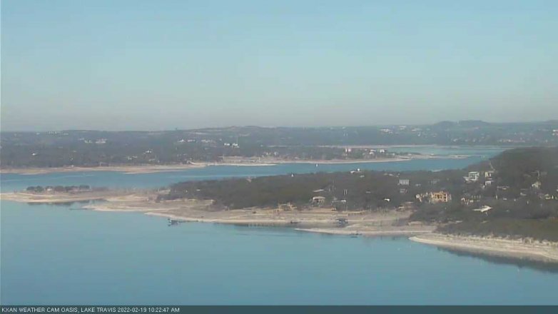 Lake Travis webcam, February 19, 2022 10:25 AM CT