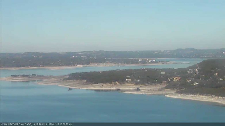 Lake Travis webcam, February 19, 2022 11:00 AM CT