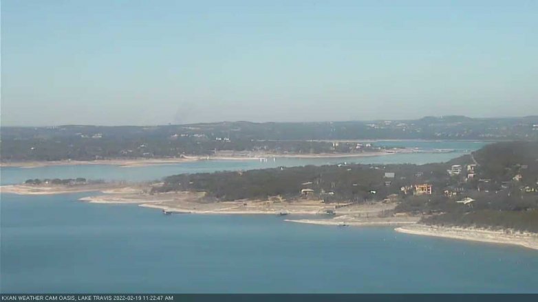 Lake Travis webcam, February 19, 2022 11:25 AM CT