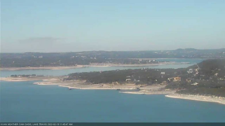 Lake Travis webcam, February 19, 2022 11:45 AM CT