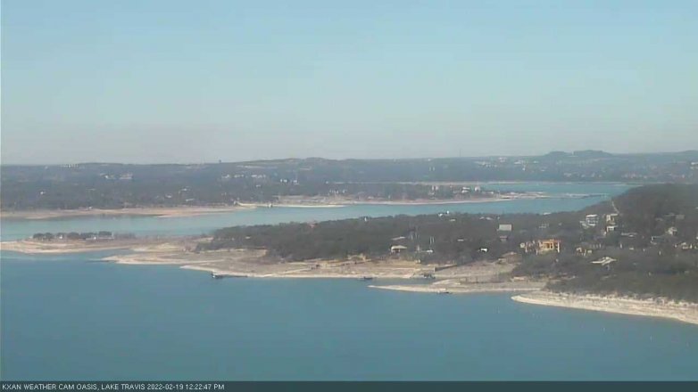 Lake Travis webcam, February 19, 2022 12:25 PM CT