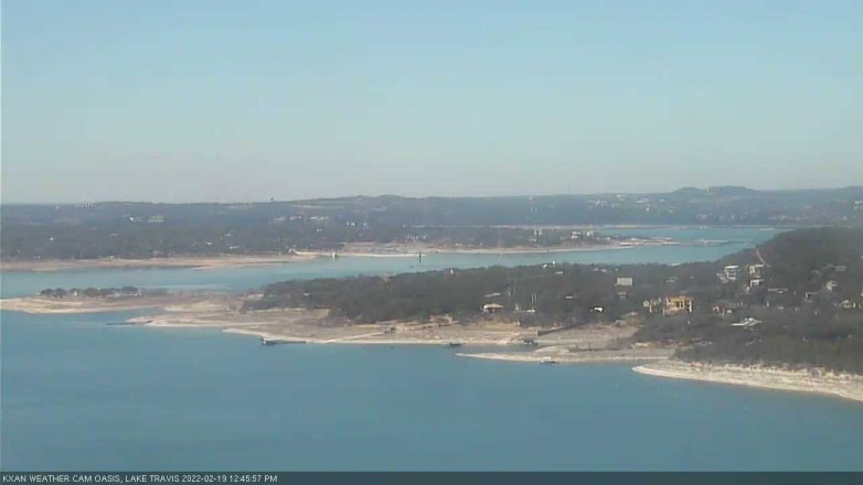 Lake Travis webcam, February 19, 2022 12:45 PM CT