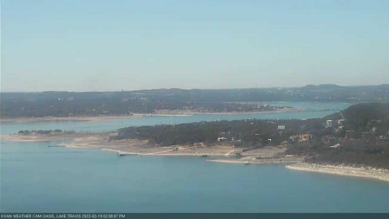 Lake Travis webcam, February 19, 2022 2:00 PM CT